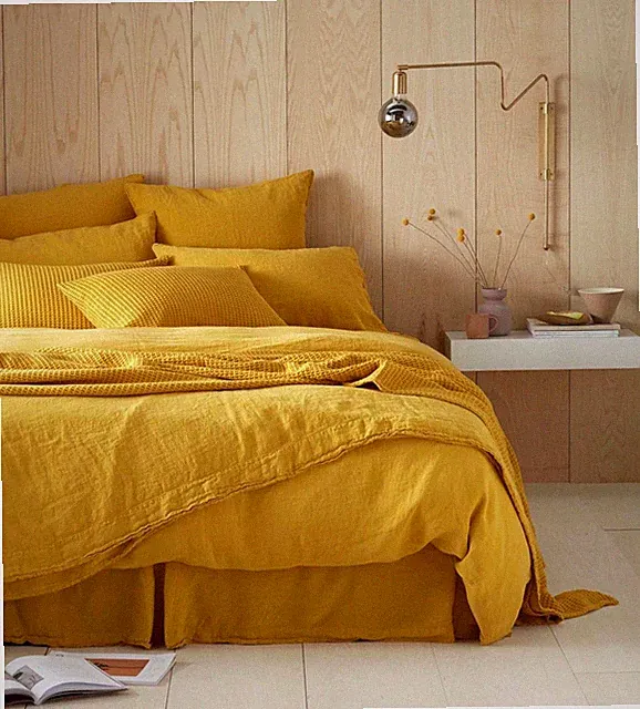 3 Piece Linen Duvet Cover Set, Boho Bedding Set, Comforter Cover with Pillowcase