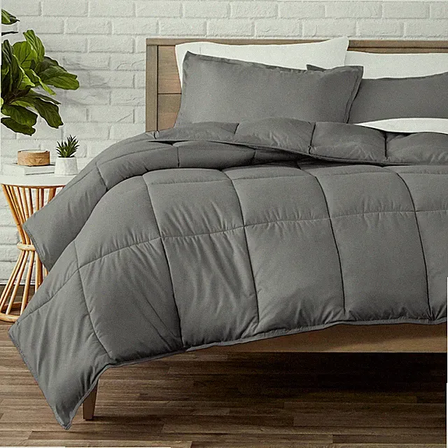 Bare Home Ultra-Soft Comforter Set, Soft & Warm - Goose Down Alternative