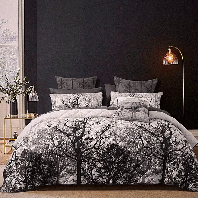 Bianca Boscage Coverlet Set Black