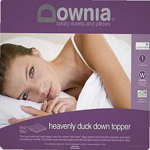 Downia Heavenly Duck Down Luxuriously Soft Bed Mattress Topper-All Sizes