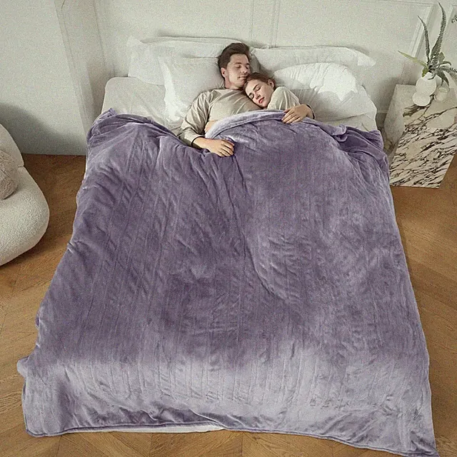 Electric Blanket King Size, Super Soft Cozy Upgraded Flannel Heated Blanket Dual