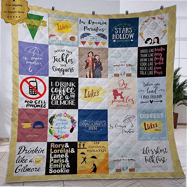 Gilmore Girls Quilt, Gilmore Girls TV Series Quilt Blanket Soft and Cozy Gifts
