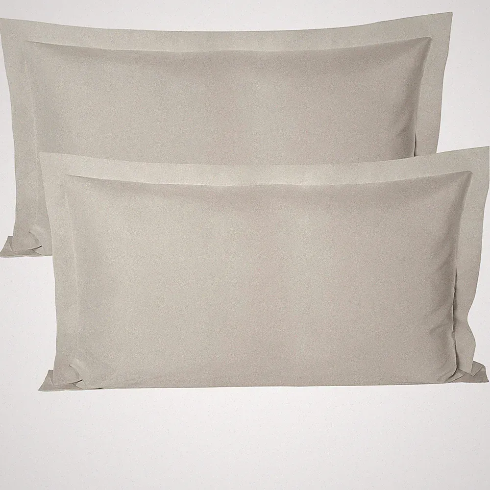 King Pillow Shams Set of 2, 100% Brushed Microfiber, 20 x 36 Inches, Super Soft