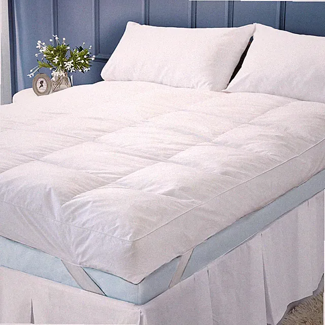 LUXURY 5" (12.5CM) EXTRA DEEP 100% GOOSE FEATHER & DOWN MATTRESS TOPPER ENHANCER