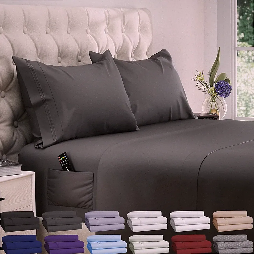 Luxury King Size Sheets Set - Super Soft Cooling Bedding