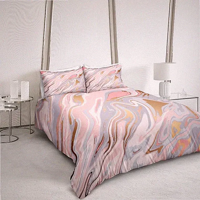 Marble Design 3 Piece Duvet Set