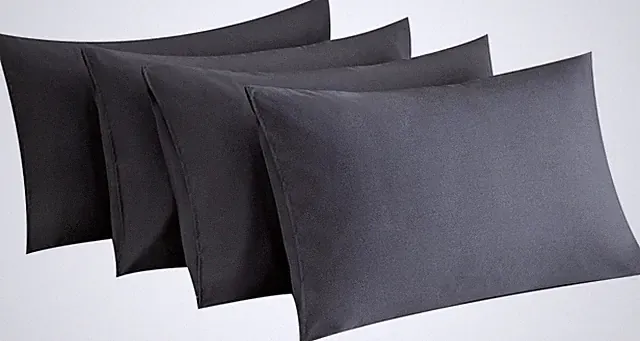 MINIPANDA Dark Gray King Size Pillow Cases Set of 4 - Super Soft, Smooth and Bre