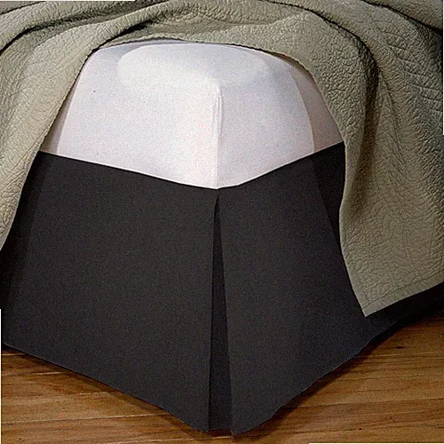 PREMIUM BED SKIRT PLEATED SUPER SOFT SOLID 14" DROP DUST RUFFLE QUEEN or KING