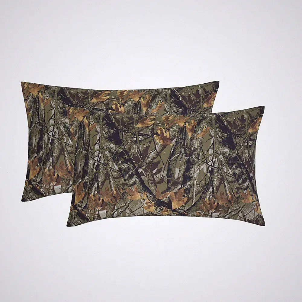Super Soft Brushed Microfiber Pillowcase Set Camo King 2 Piece