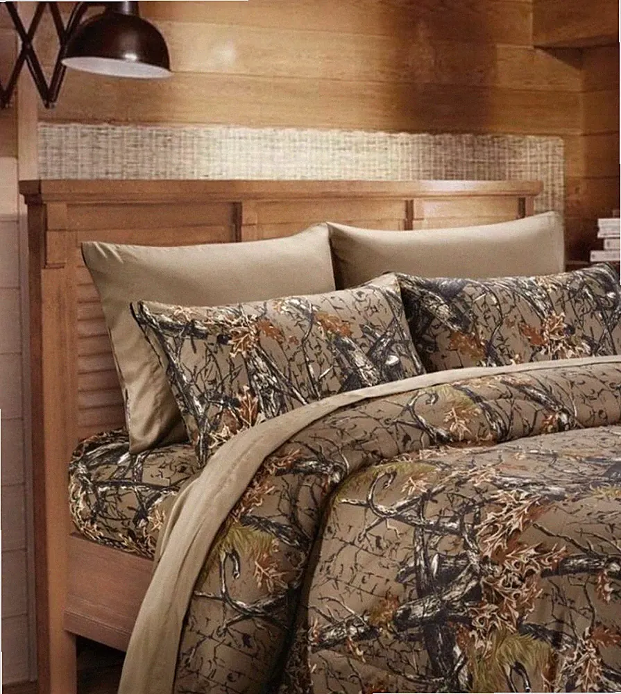 Super Soft Camouflage CAMO 6 Piece Bed Sheet Set Twin Full Queen & King Sizes