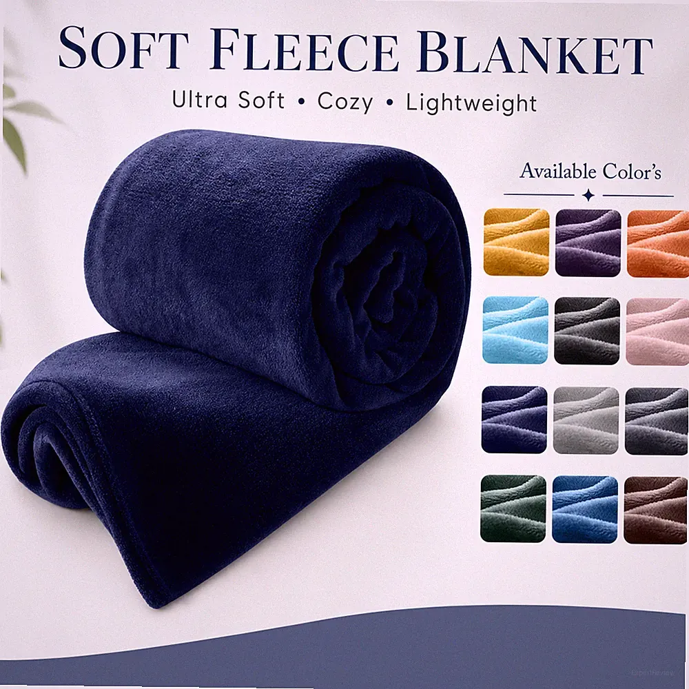 Super Soft Fleece Blankets Throw Faux Fur Throw for Sofa Bed Couch King Size US